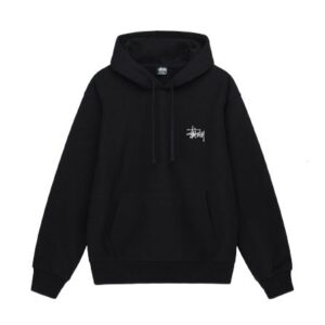 A collection of Stussy hoodies in various colors and styles, showcasing the brand's versatility and design