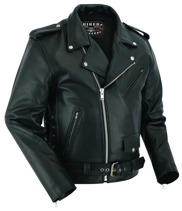 mens leather motorcycle jacket