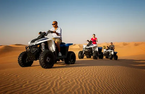 Morning Desert Safari with a Quad Bike