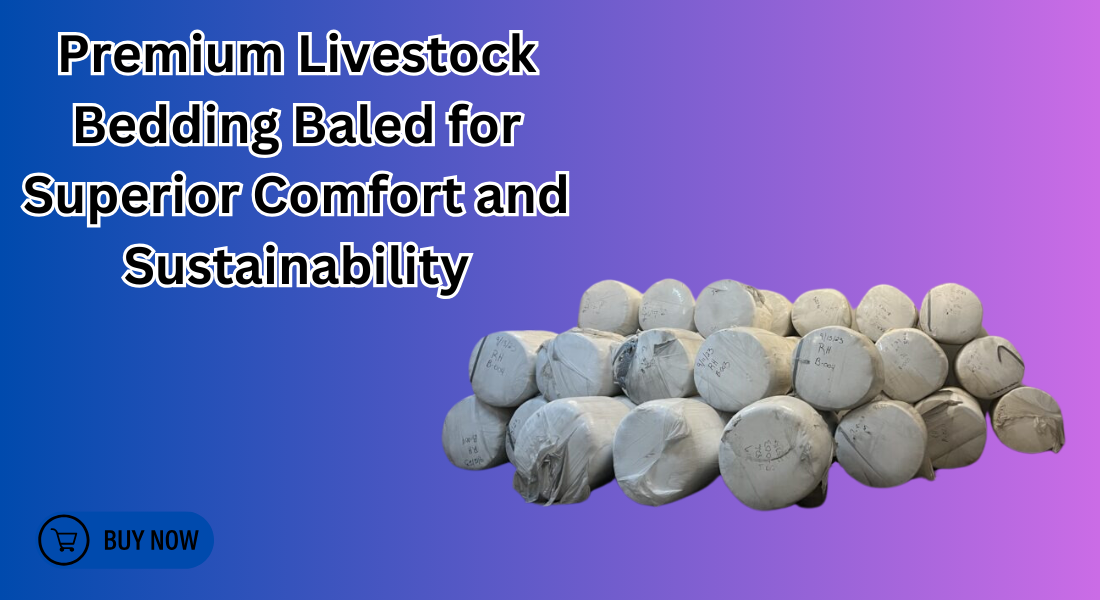 livestock bedding baled