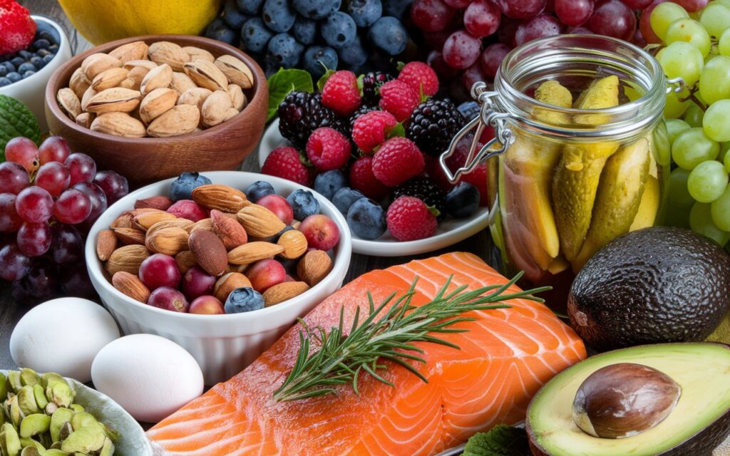 a-photo-of-a-variety-of-healthy-foods-there-is-a-b-b6hEdNMgT42wUA1Um-jmxQ-ww3vyt4qRmWnmvz1J3I8OA-1024x640 Best Foods for Brain Power in 2024