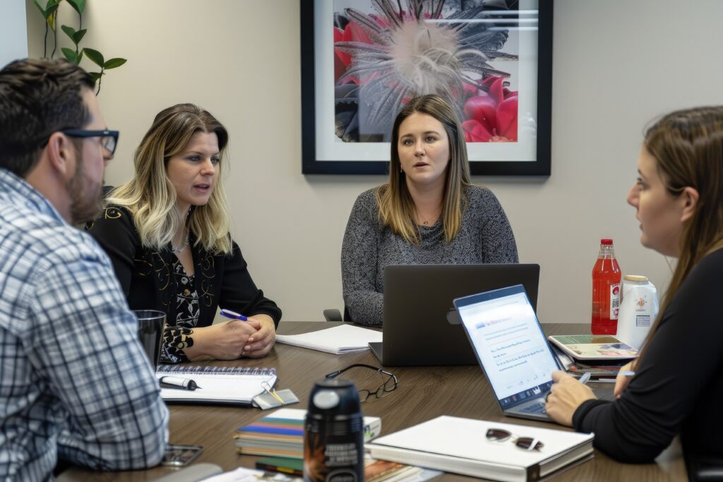 group-people-sitting-around-table-with-laptops-1024x683 Navigating the Landscape of Talent Acquisition with Empit Solution