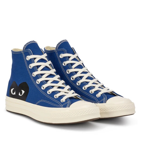 CONVERSE BLACK HEART BLUE HIGH TOPw