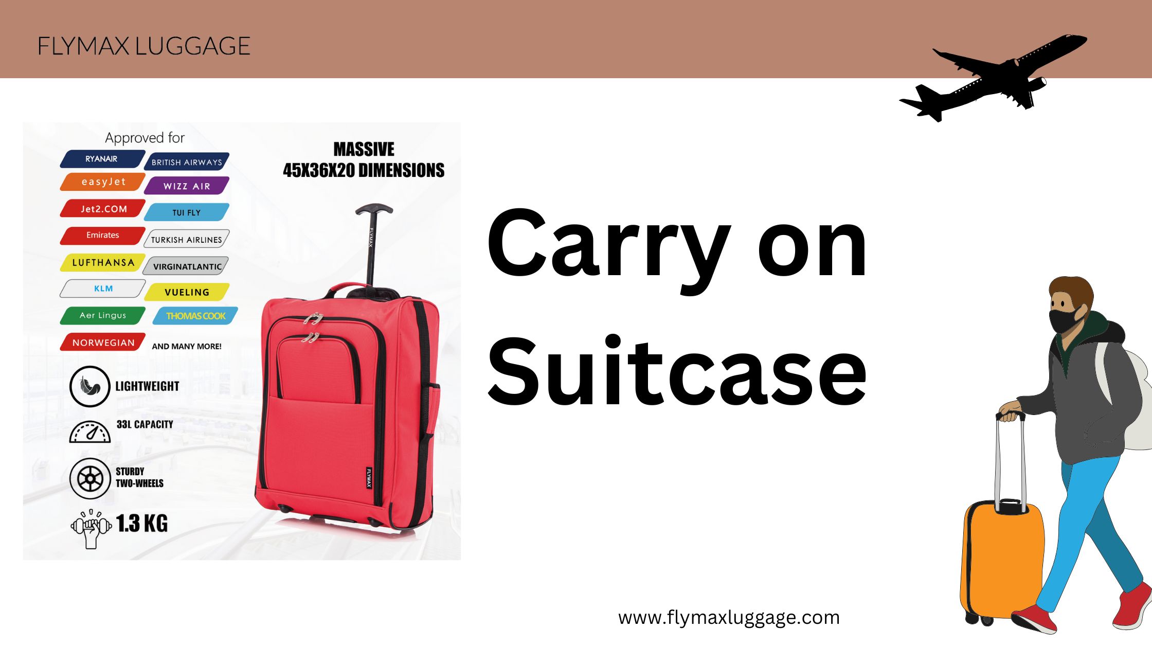 Carry on suitcase