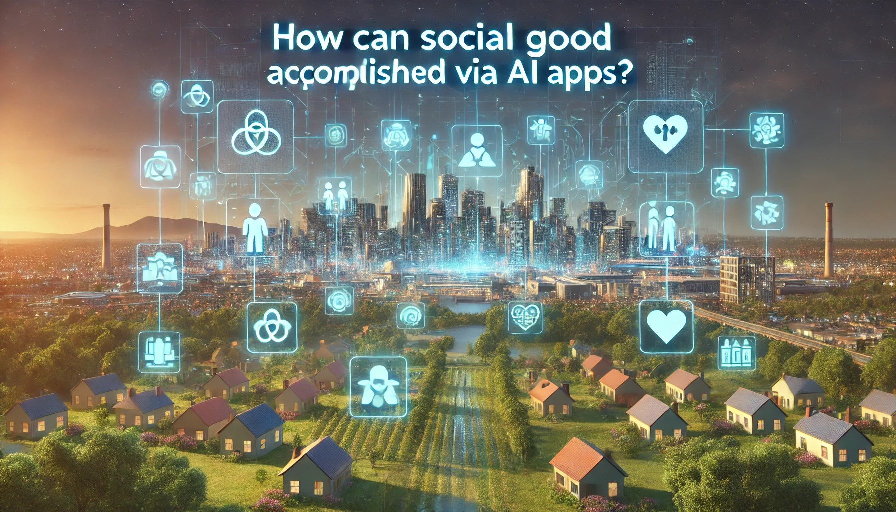 Social Good be Accomplished via AI Apps