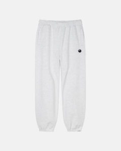 Gray Stussy 8 Ball Logo Joggers