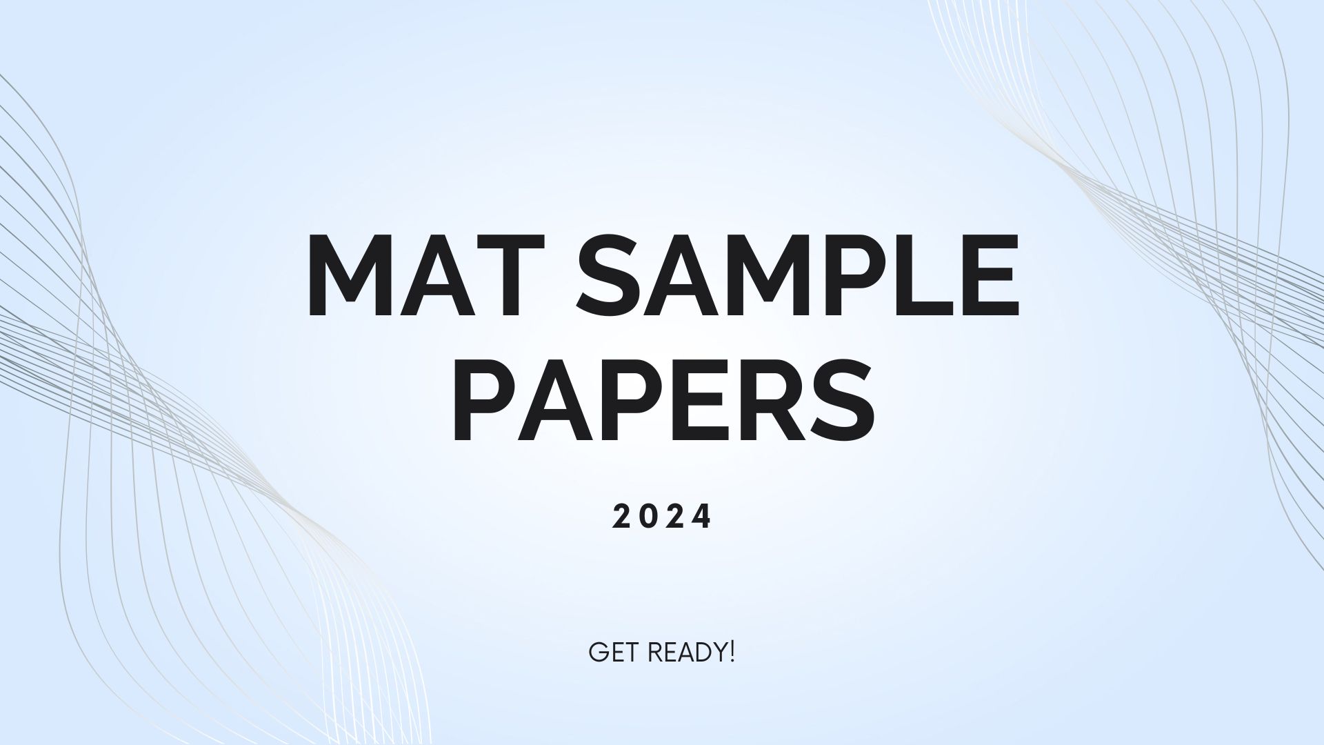 MAT sample papers