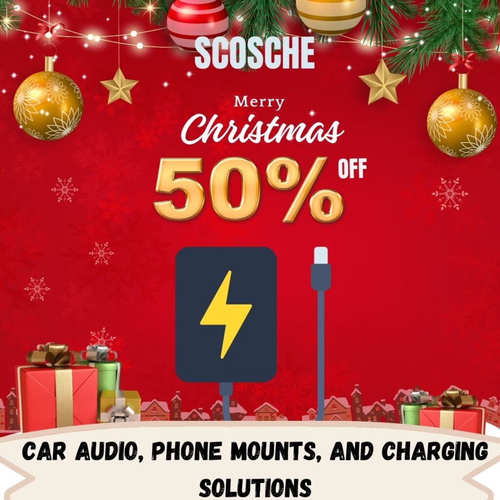 Scosche-modern-Christmas-sale-instagram-post-1-1024x1024 How the Scosche BTFM4 Bluetooth FM Transmitter is Revolutionizing Your Car Audio