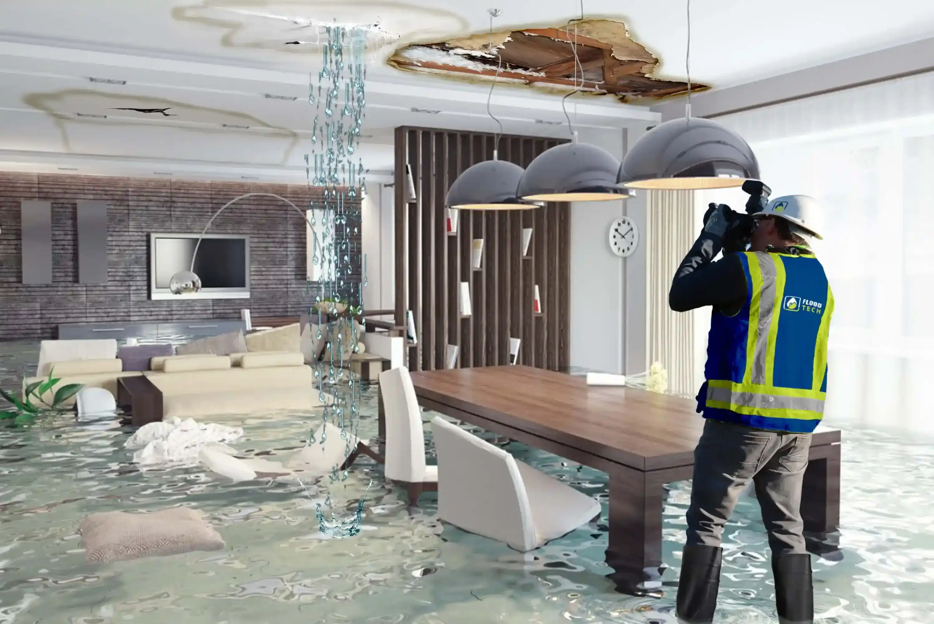 flood damage cleanup Burlington