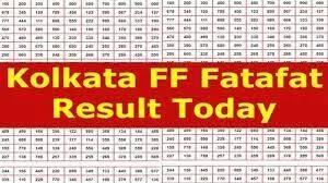 Kolkata FF result today