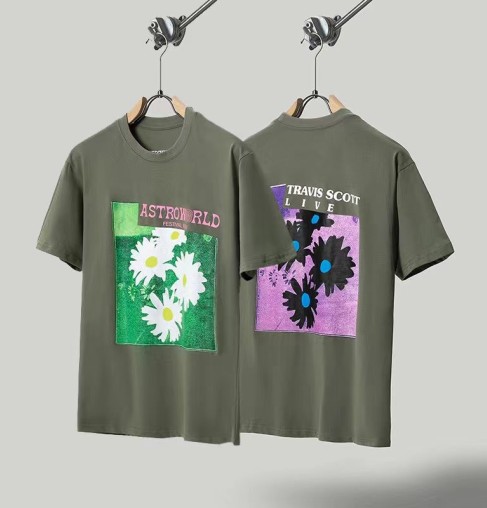 Astroworld Festival Flower Greenish Shirt