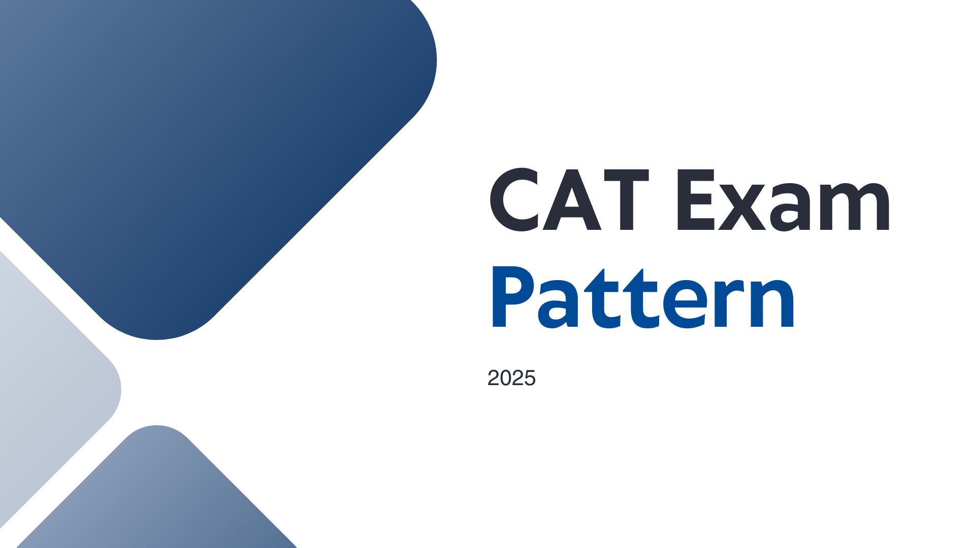 CAT Exam Pattern