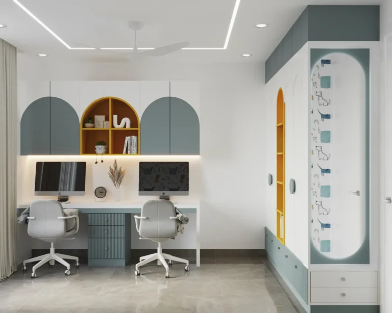 Study room interior design team by interiosplash