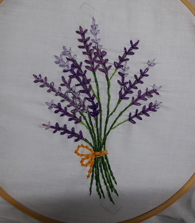 Chain stitch embroidery