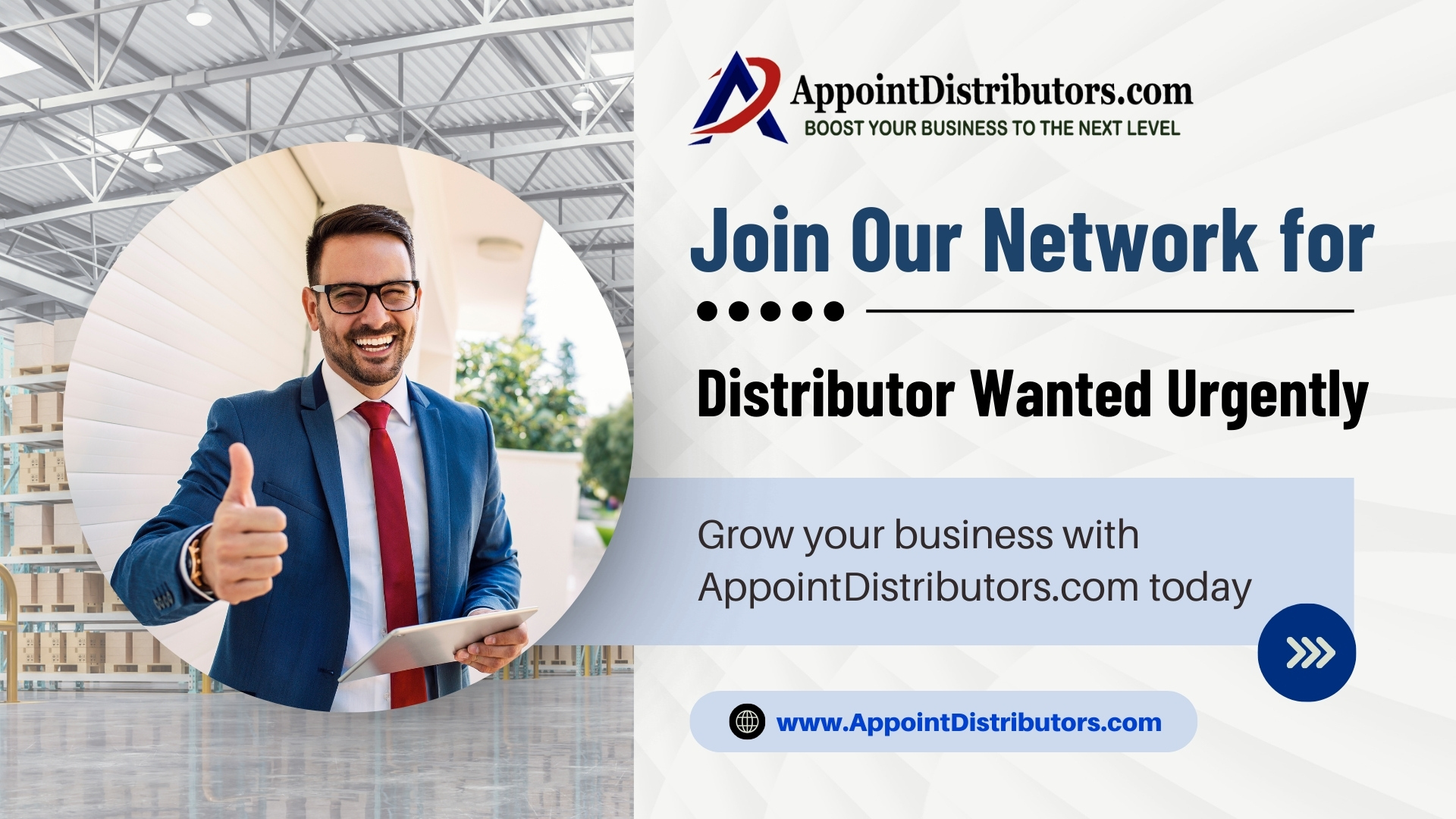 Distributors wanted urgently? Join our platform now. Connect with verified distributors and grow your business on AppointDistributors.com. Sign up today.