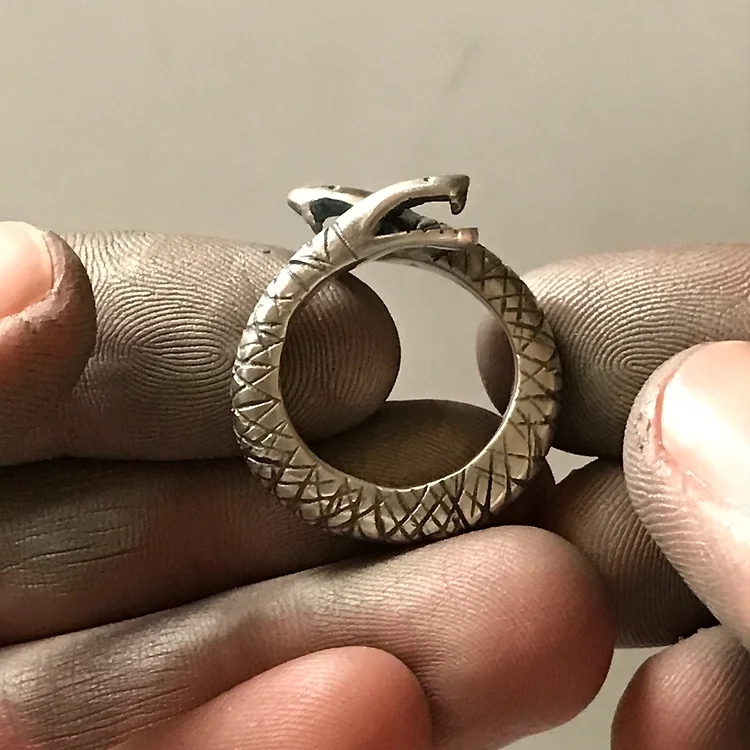 men's snake ring