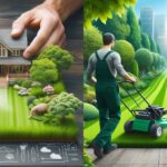 Lush green lawn in Atlanta with professional lawn care services