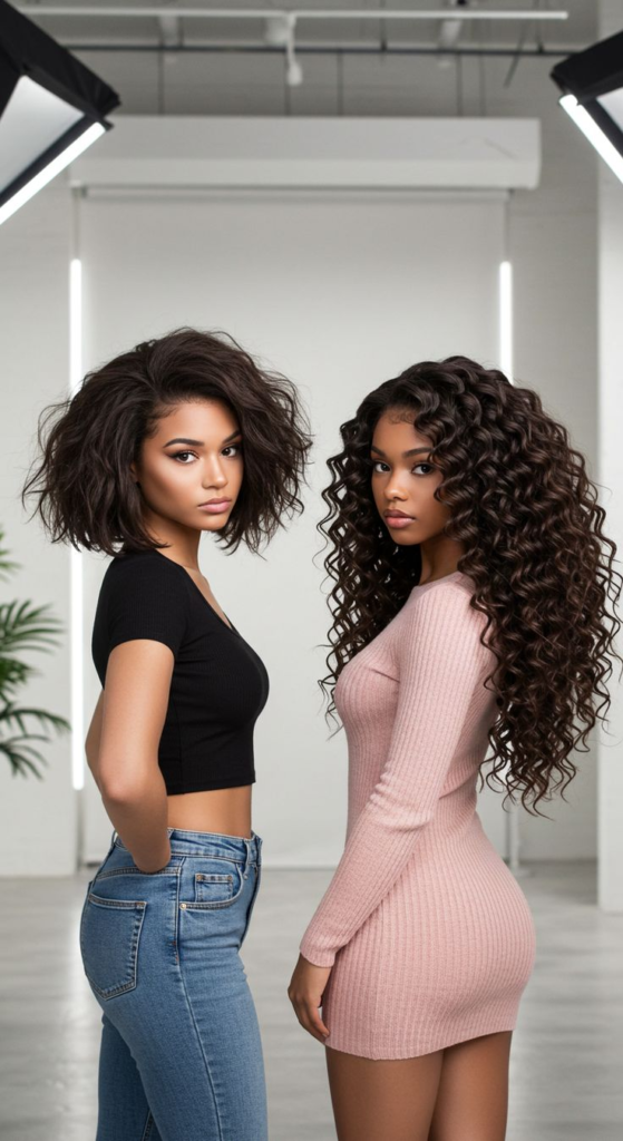 image-559x1024 Is It Easier to Style Clip in Human Hair Extensions? Find Out Here!