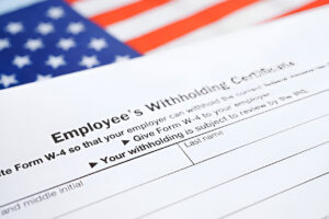 IRS Withholding Certificate