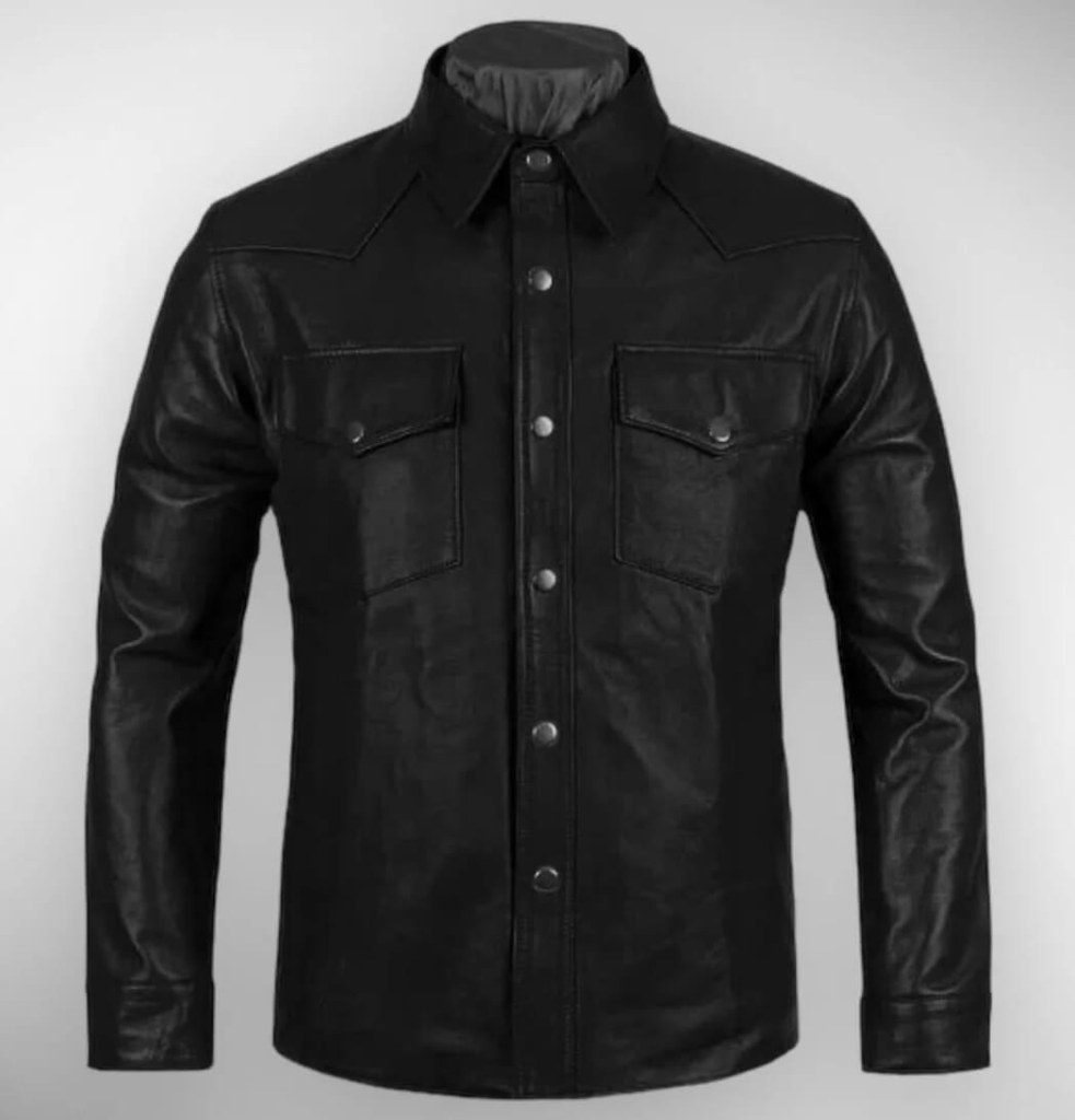 Mens-Handmade-Full-Sleeves-Black-983x1024 Leather Shirts are Bold Fashion Statement for Every Wardrobe