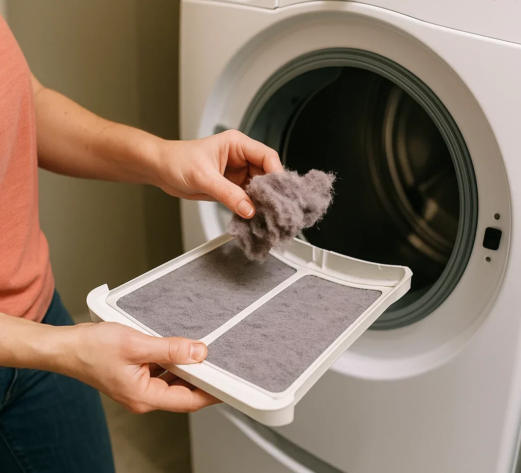Cleaning Dryer Lint Trap