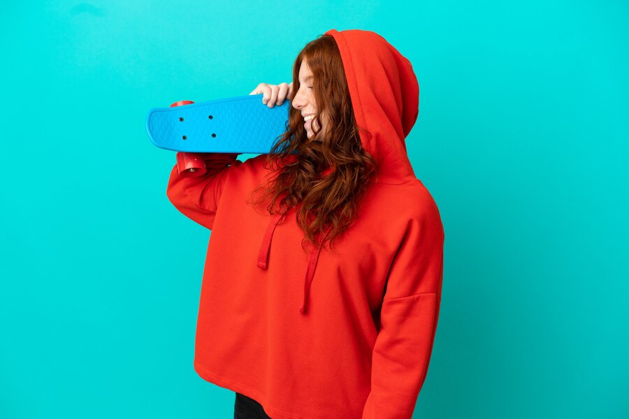 girl in hoodie