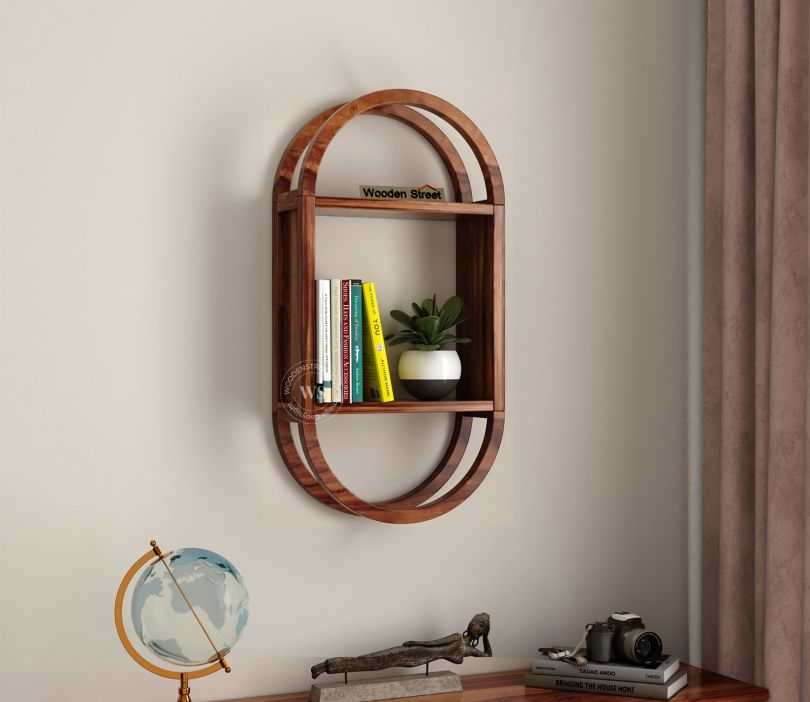 wall shelf from wooden street