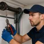 Garage door cable repair