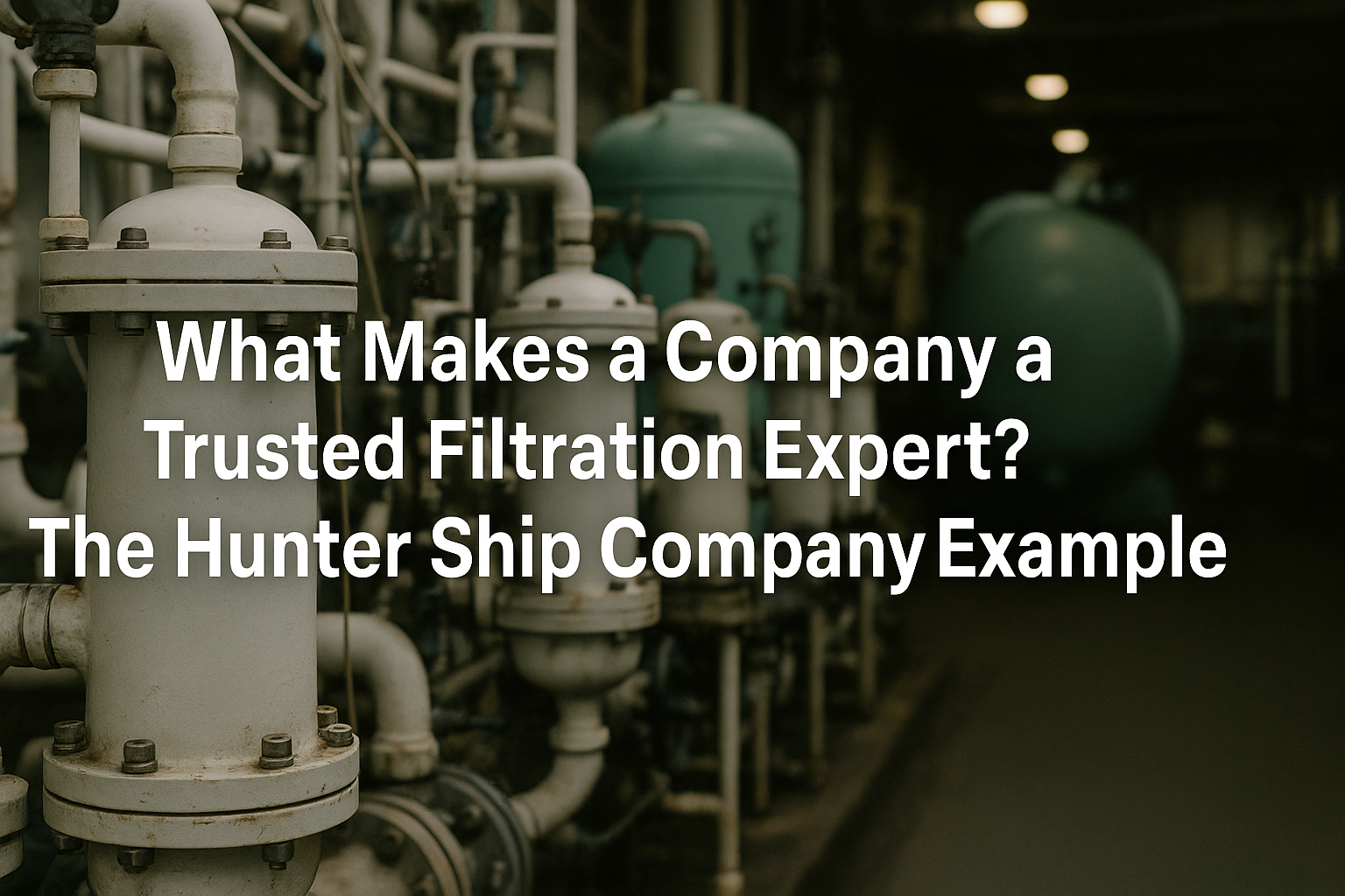 What Makes a Company a Trusted Filtration Expert? The Hunter Ship Company Example
