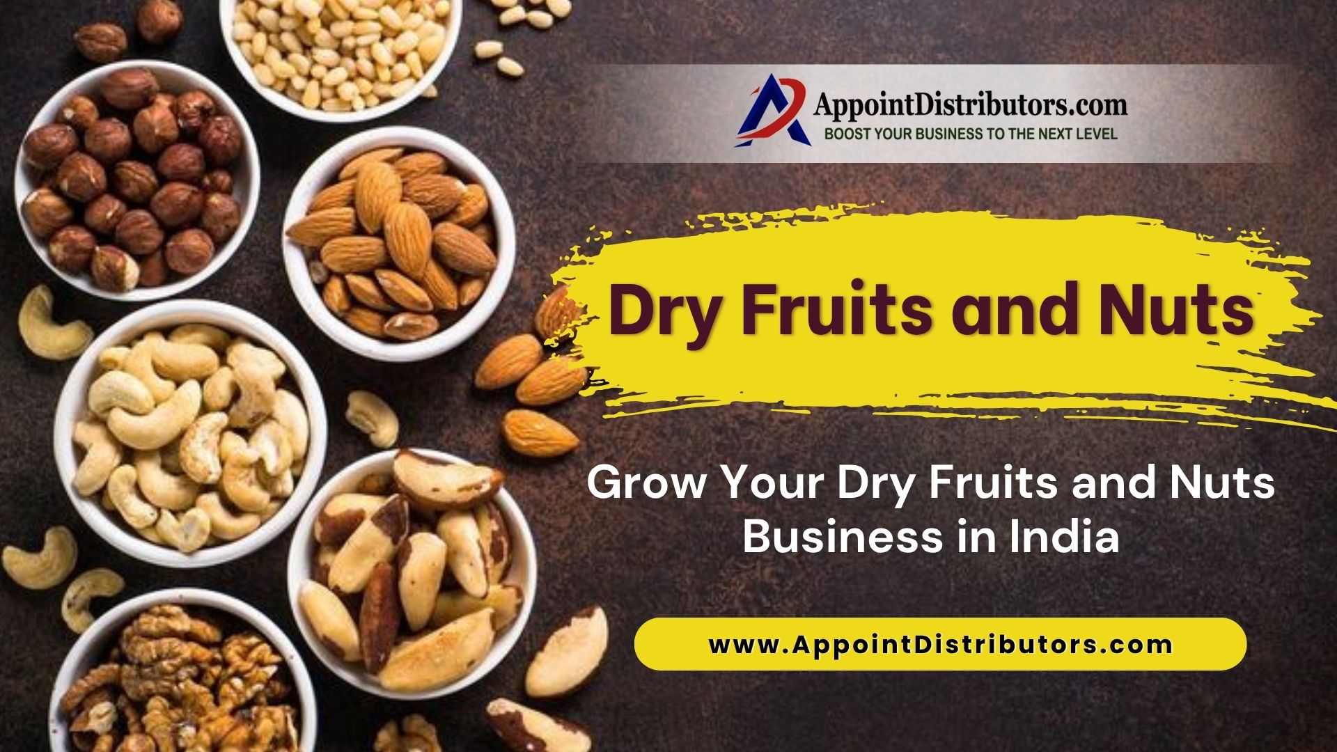 Grow your dry fruits and nuts business in India by finding trusted distributors.