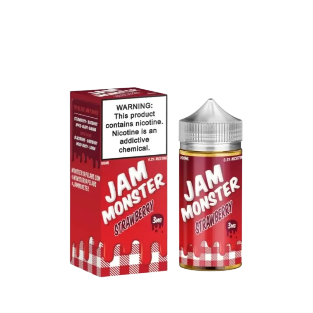 Strawberry-Nicotine-Salt-Jam-Monster-E-Liquid-Refillable-Vape-Device-1-1024x1024 Jam Monster E Liquid: Bold Vape Flavors You’ll Enjoy