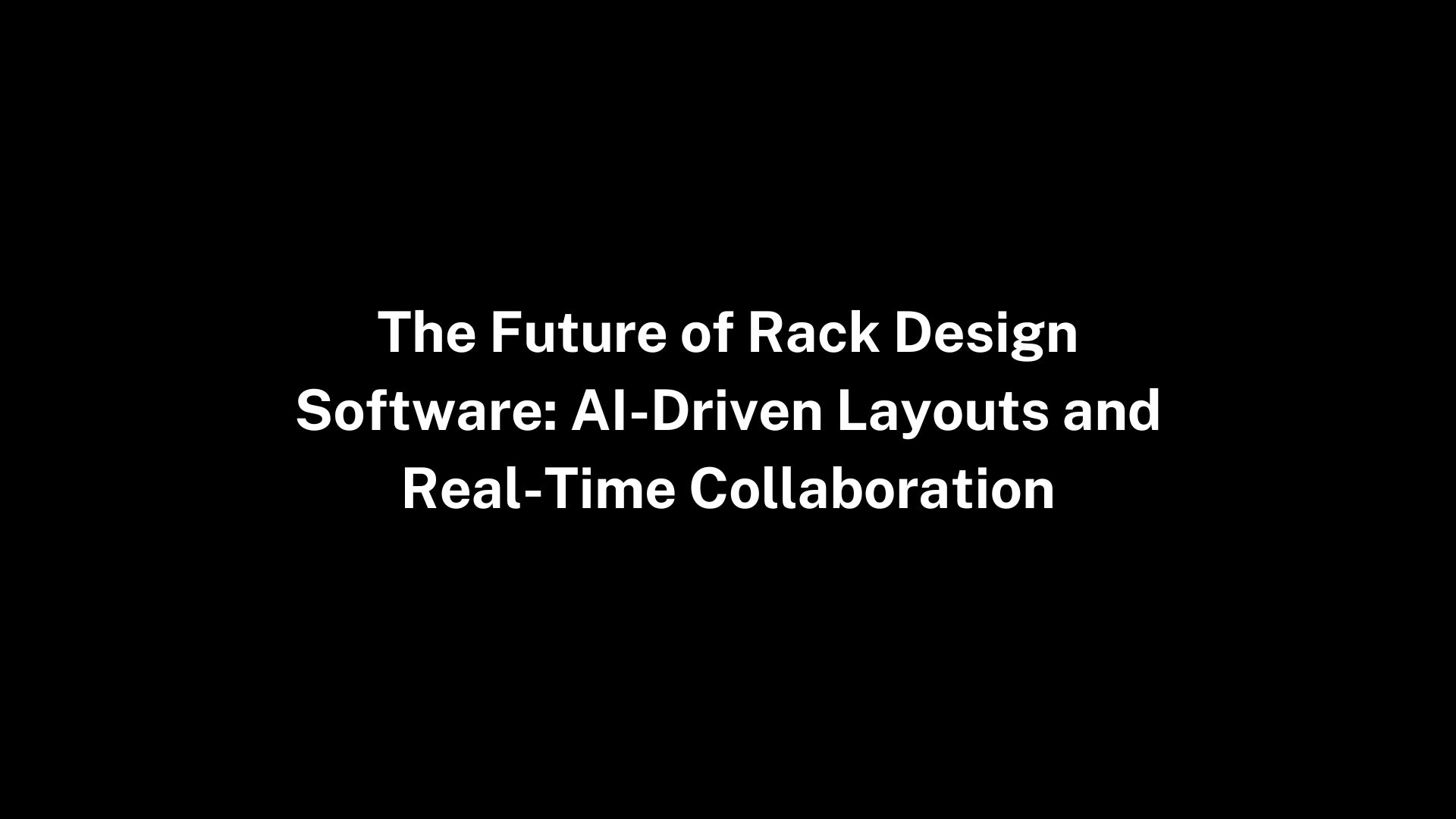 rack design software