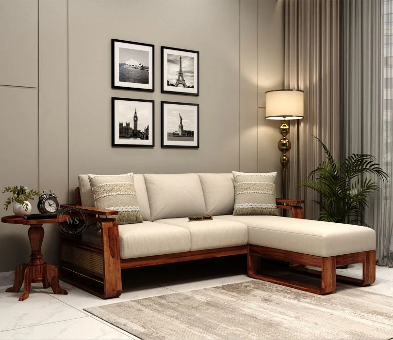 Vedic L Shape Sofa From Wooden Street