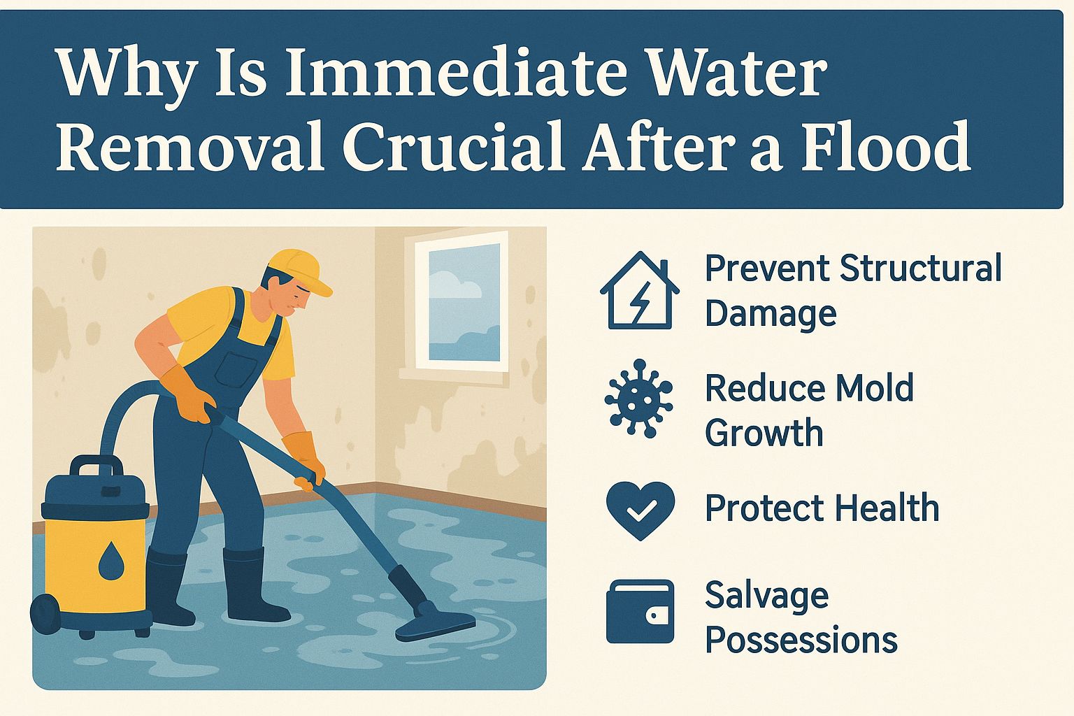 It’s a crucial first step in preventing mold, structural damage, and further property loss.