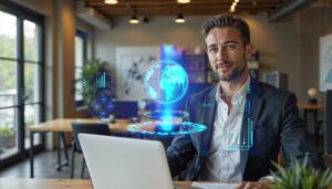 Startup founder reviewing financial strategy with a remote Virtual CFO