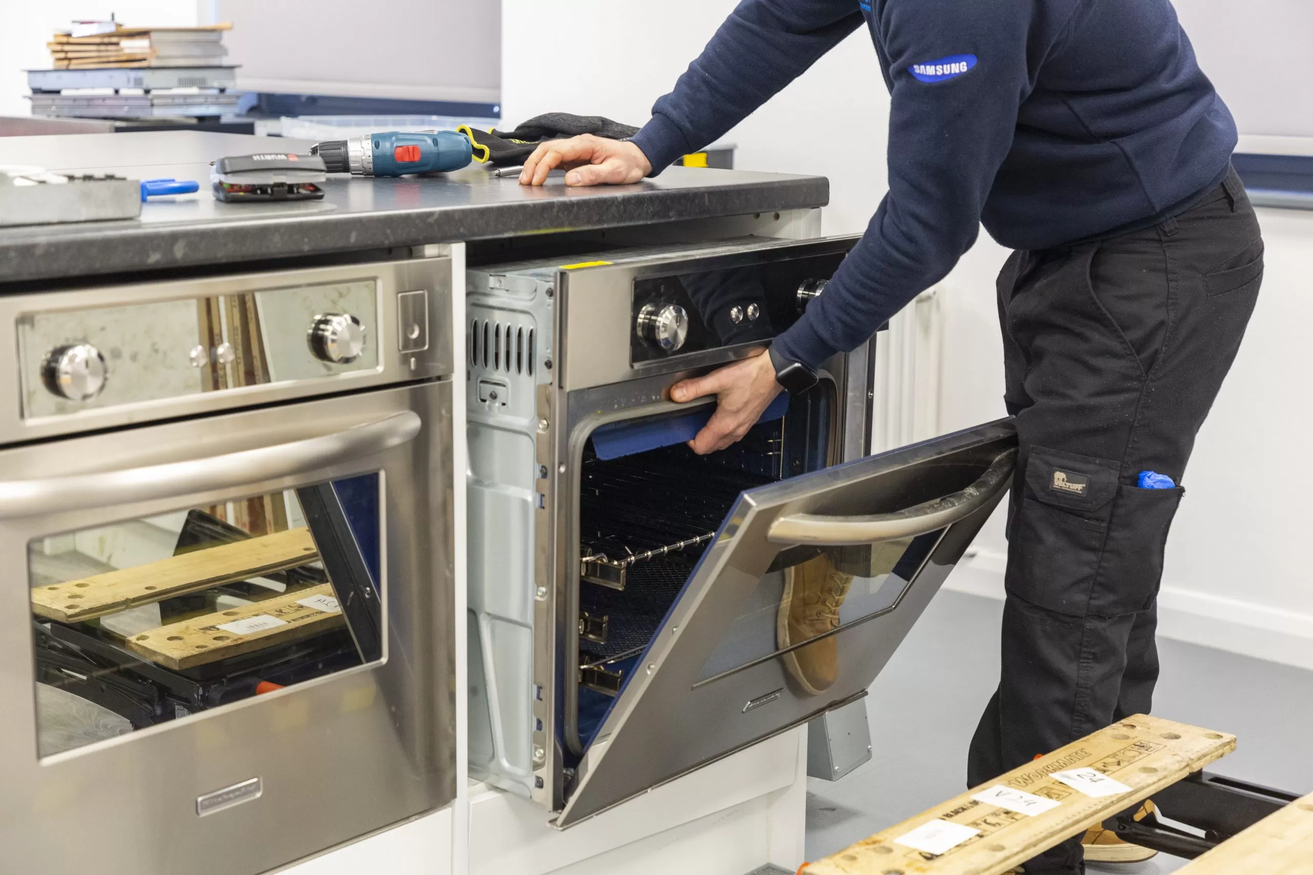 built in oven installation