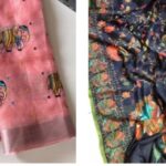 linen tissue saree