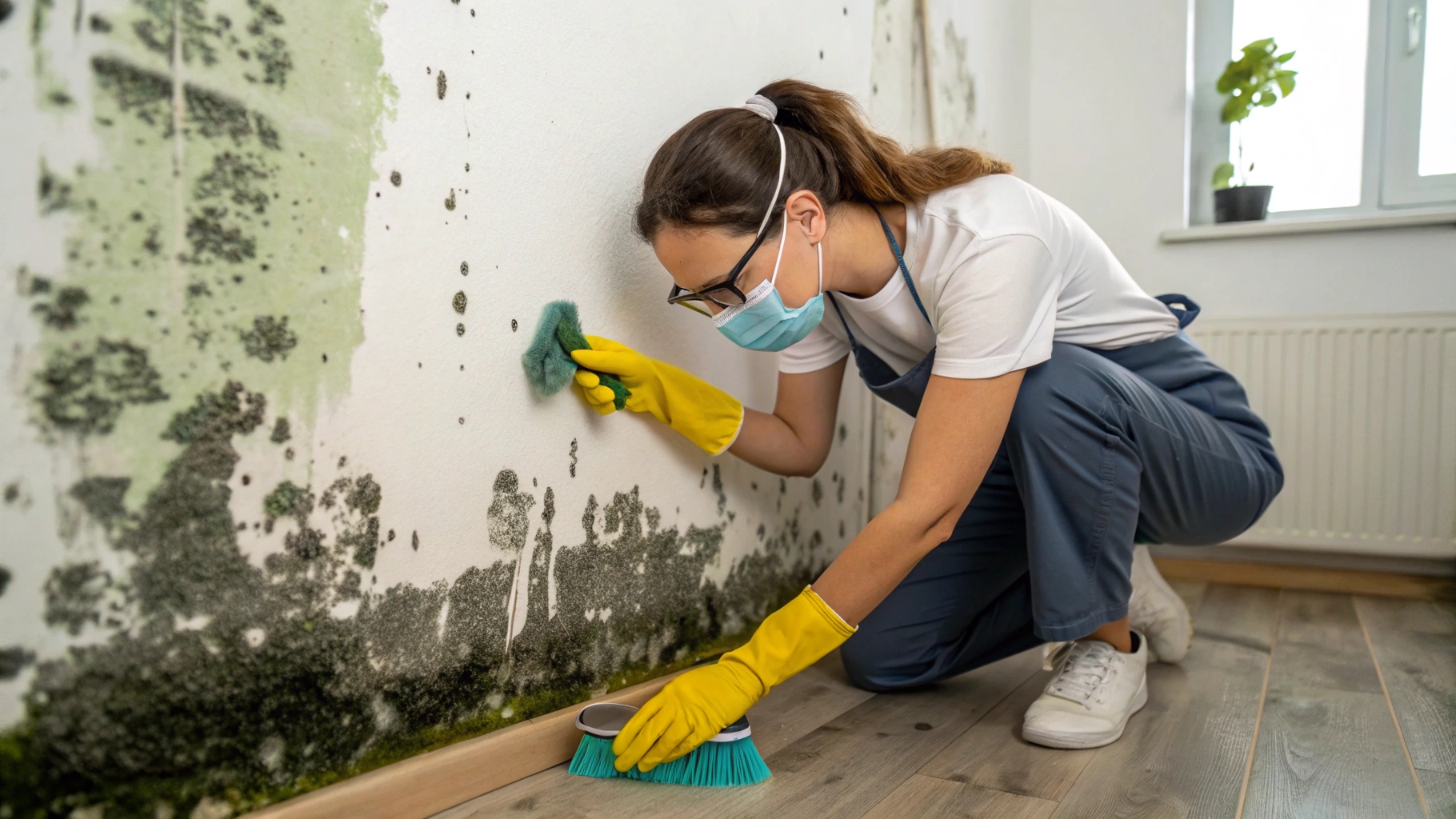 removing mold from house