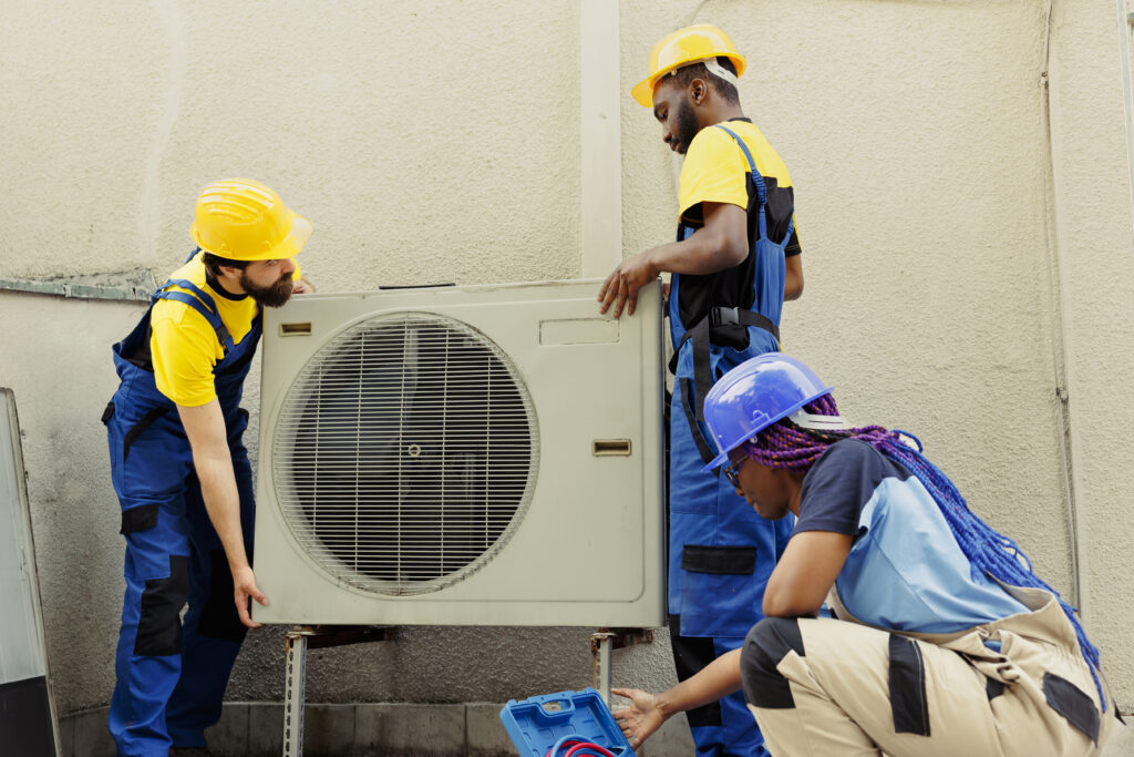 team-replacing-old-air-conditioner-2-1024x683 Professional Air Conditioning Installation in Clifton, NJ – Get a Free Quote