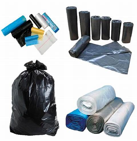 black garbage bag